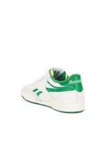 Reebok Club C Revenge Vintage in White & Green, view 3, click to view large image.