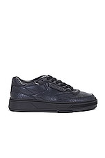 Reebok Club C Ltd in Cracked Black, view 1, click to view large image.