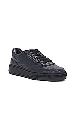 Reebok Club C Ltd in Cracked Black, view 2, click to view large image.