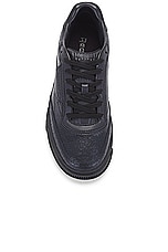 Reebok Club C Ltd in Cracked Black, view 4, click to view large image.