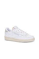 Reebok Club C 85 Vintage in White, view 2, click to view large image.