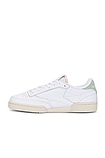 Reebok Club C 85 Vintage in White, view 5, click to view large image.