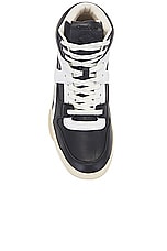 Reebok Bb5600 Sneaker in Black & White, view 4, click to view large image.