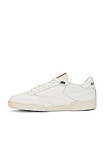 Reebok Club C 85 Vintage Sneaker in Chalk, Black, & Paper White, view 5, click to view large image.