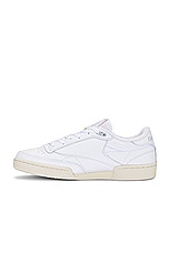 Reebok Club C 85 Vintage Sneaker in White, Purgry, & Paper White, view 5, click to view large image.