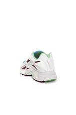 Reebok Premier Road Modern Sneaker in White & Silver Mix, view 3, click to view large image.