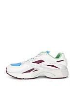 Reebok Premier Road Modern Sneaker in White & Silver Mix, view 5, click to view large image.