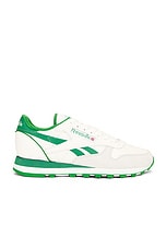 Reebok Classic Leather 1983 Vintage in Chalk & Green, view 1, click to view large image.