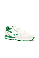 Reebok Classic Leather 1983 Vintage in Chalk & Green, view 2, click to view large image.