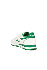 Reebok Classic Leather 1983 Vintage in Chalk & Green, view 3, click to view large image.