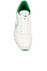 Reebok Classic Leather 1983 Vintage in Chalk & Green, view 4, click to view large image.