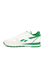 Reebok Classic Leather 1983 Vintage in Chalk & Green, view 5, click to view large image.