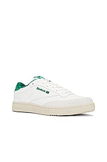 Reebok X NGG Club C Sneaker In White &amp; Green in White & Green, view 2, click to view large image.