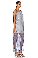 REMAIN Sequin Lace Fringe Dress in Surf The Web, view 2, click to view large image.
