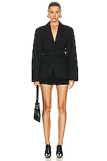 REMAIN Drapy Suiting Blazer in Black, view 4, click to view large image.