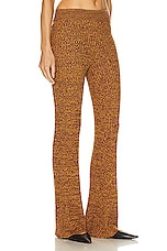 REMAIN Ribbed Staight Pants in Old Gold Combo, view 2, click to view large image.