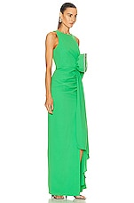 Rachel Gilbert Santiago Gown in Green, view 2, click to view large image.