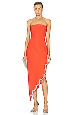 Rachel Gilbert Kyra Dress in Flame, view 1, click to view large image.