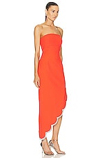 Rachel Gilbert Kyra Dress in Flame, view 2, click to view large image.