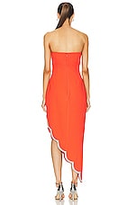 Rachel Gilbert Kyra Dress in Flame, view 4, click to view large image.