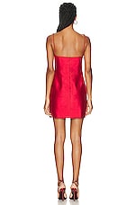 Rachel Gilbert Rozalia Mini Dress in Red, view 3, click to view large image.