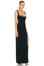 Rachel Gilbert Eli Gown in Black, view 2, click to view large image.