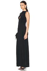 Rachel Gilbert Tanner Gown in Black, view 4, click to view large image.