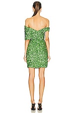 Rachel Gilbert Mirella Mini Dress in Green, view 4, click to view large image.