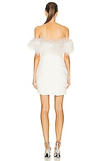 Rachel Gilbert Zion Mini Dress in Ivory, view 3, click to view large image.