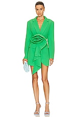 Rachel Gilbert Santiago Jacket Dress in Green, view 1, click to view large image.