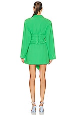 Rachel Gilbert Santiago Jacket Dress in Green, view 3, click to view large image.