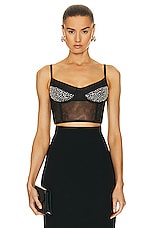 Rachel Gilbert Hartley Corset Top in Black, view 1, click to view large image.