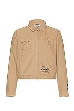 Reese Cooper Research Division Garment Dyed Work Jacket in Khaki, view 1, click to view large image.