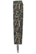 Reese Cooper Wide-Leg Cargo Pant In Camo Cotton Twill in Camo, view 3, click to view large image.