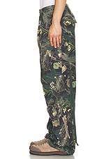 Reese Cooper Wide-Leg Cargo Pant In Camo Cotton Twill in Camo, view 6, click to view large image.