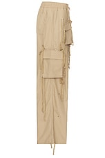 Reese Cooper Modular Pocket Cargo Pant In Khaki Ripstop in Khaki, view 3, click to view large image.