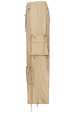 Reese Cooper Modular Pocket Cargo Pant In Khaki Ripstop in Khaki, view 4, click to view large image.