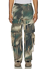 Reese Cooper Modular Pocket Cargo Pant in Blurred Camo, view 4, click to view large image.