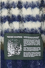 Reese Cooper Brushed Wool Flannel Shirt in Blue, view 3, click to view large image.