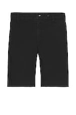 Rag & Bone Perry Stretch Paper Shorts in Black, view 1, click to view large image.