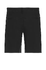 Rag & Bone Perry Stretch Paper Shorts in Black, view 2, click to view large image.