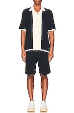 Rag & Bone Axel Short in Navy & Multi, view 5, click to view large image.