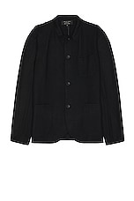 Rag & Bone Japanese Wool Prospect Cardigan in Black, view 1, click to view large image.
