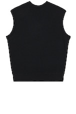 Rag & Bone Harvey Sweater Vest in Black, view 2, click to view large image.