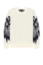 Rag & Bone Eagle Crew Sweater in Ivory, view 1, click to view large image.