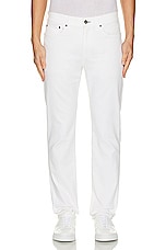 Rag & Bone Fit 2 Authentic Stretch Pant in Optic White, view 3, click to view large image.