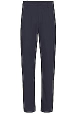 Rag & Bone Shift Cotton Sateen Trouser in Navy, view 1, click to view large image.
