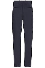 Rag & Bone Shift Cotton Sateen Trouser in Navy, view 2, click to view large image.