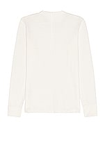 Rag & Bone Classic Henley in White, view 2, click to view large image.