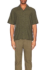 Rag & Bone Avery Shirt in Green Camo, view 3, click to view large image.